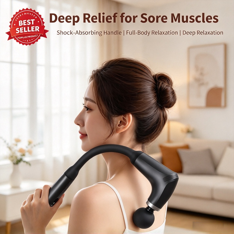 Health Wellness - Intelligente Elektrische Faszienpistole, Handgehaltener Tiefengewebe-Massager, Tragbare