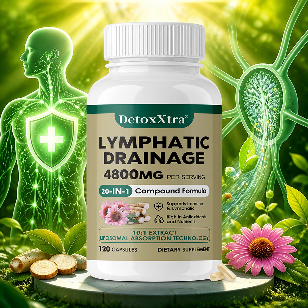 Echinacea - Lymphreinigungs-Nahrungsergänzungsmittel - Unterstützt die Lymphreinigung, die