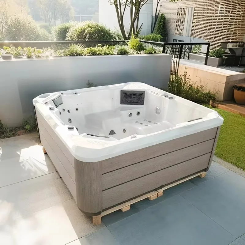 Review Wellness - 5-Personen Beliebter Outdoor-Acryl-Whirlpool Langlebiger Hydromassage-Spa Gut