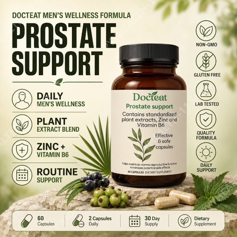 Herbal Supplement - Sägepalmen-Kapseln mit Nesselwurzel, Zink und Vitamin