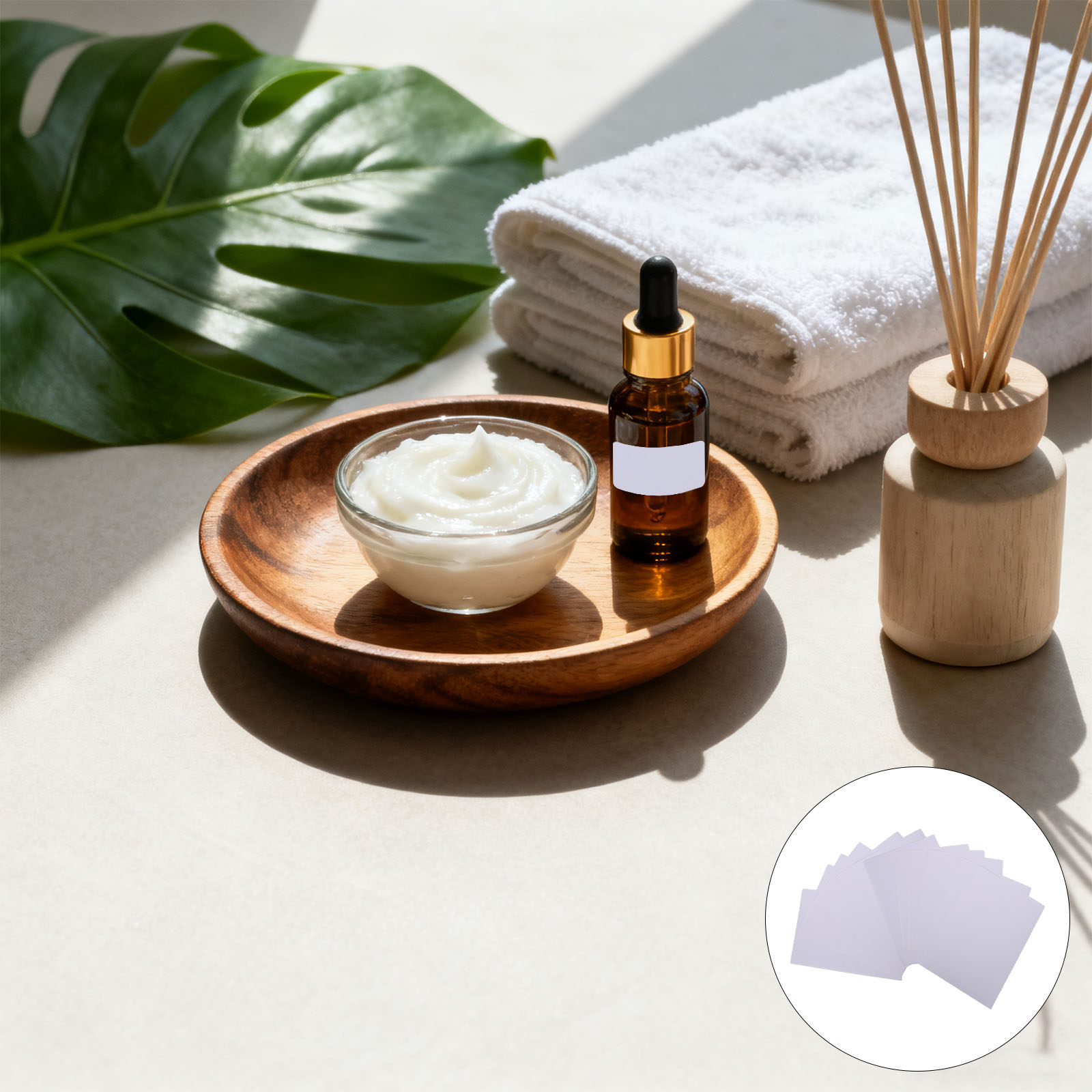 Essential Oils - 600 Stück leere, bedruckbare Etikettenaufkleber, 3x1