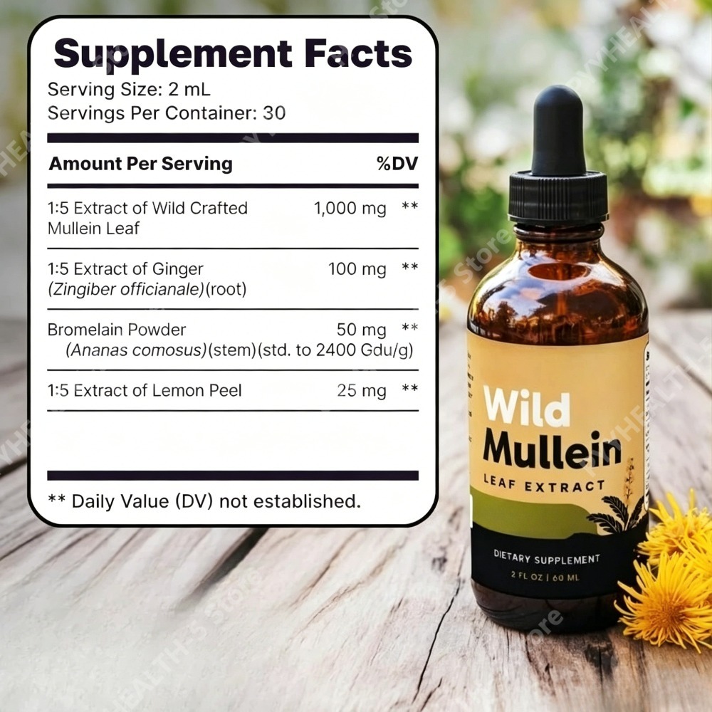 Wild-Mullein-Blätter-Tropfen m – Herbal Supplement Bewertung und Preis