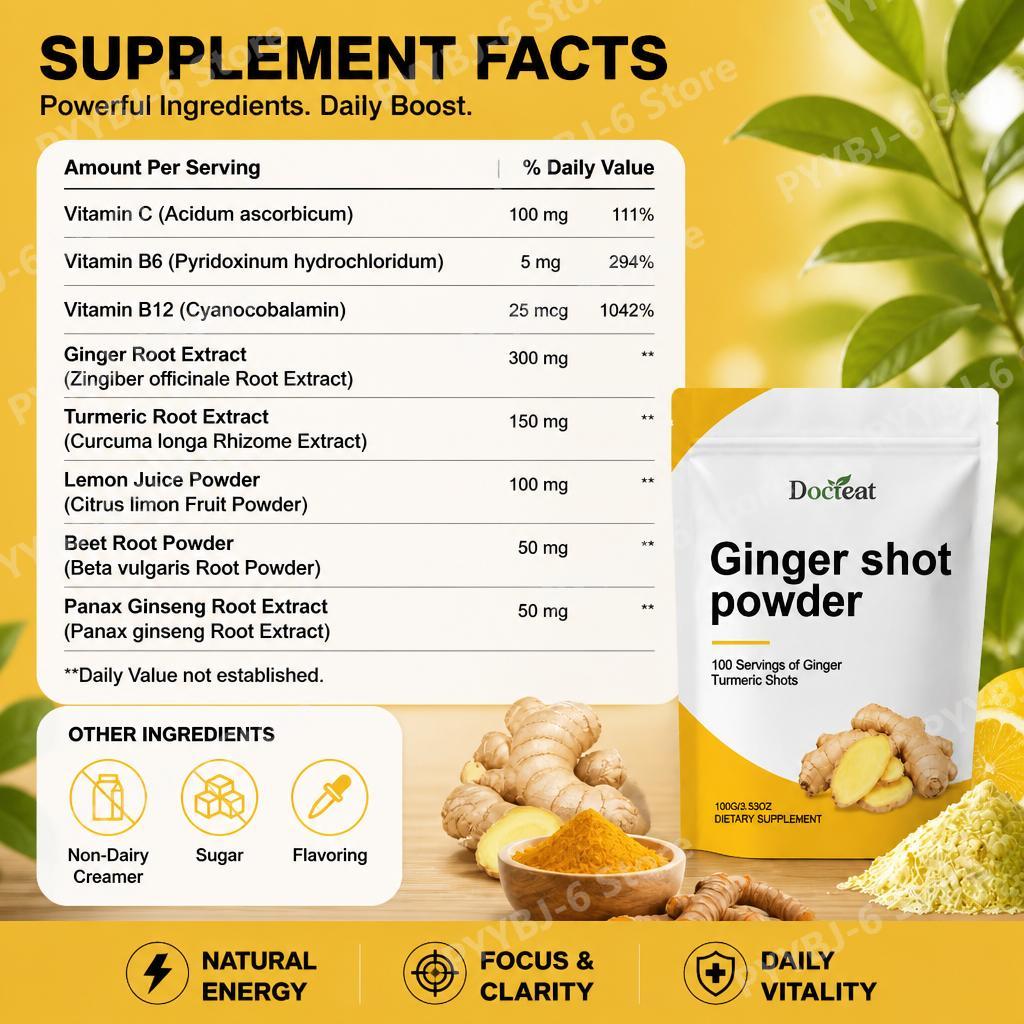 Docteat Ingwer-Shot-Pulver Vit – Ginger Tea Bewertung und Preis