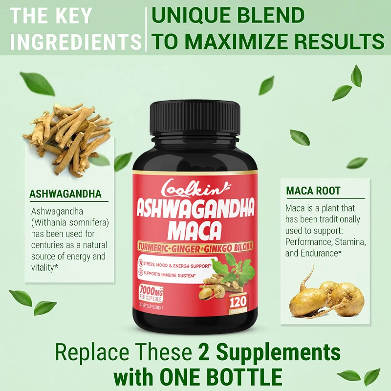 Ashwagandha- und Maca-Kapseln  – Ginger Tea Bewertung und Preis