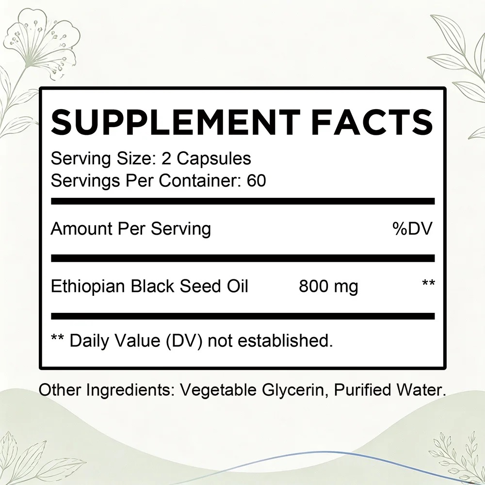 Äthiopisches Schwarzkümmelöl S – Herbal Supplement Bewertung und Preis