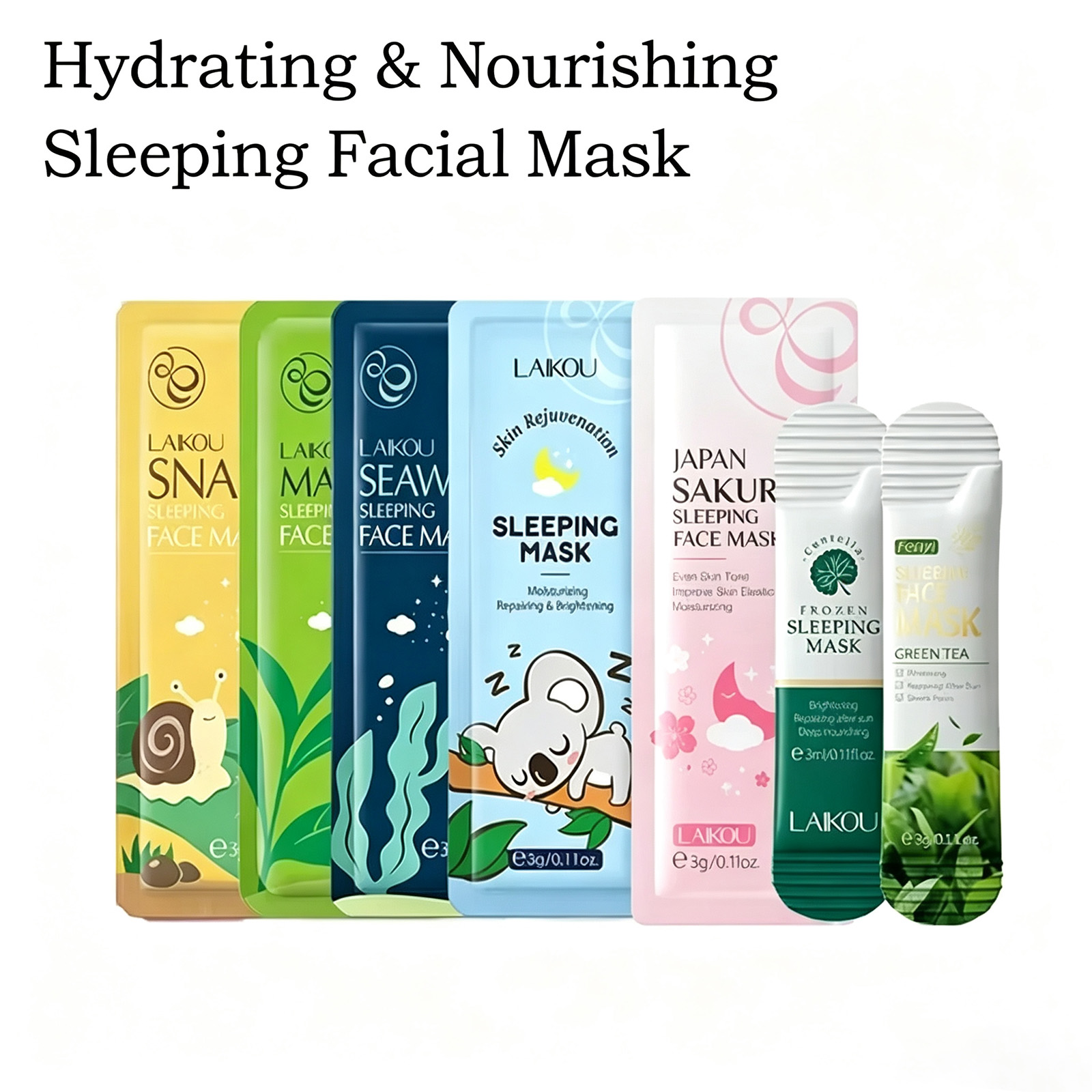 LAIKOU 7-teiliges Schlafmaske- – Chamomile Tea Bewertung und Preis